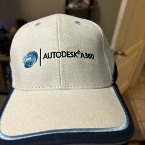 Autodesk A360 White/Blue New Hat Perfection Promo SnapBack Software Hat